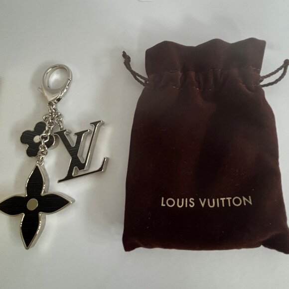 Authentic Louis Vuitton Fleur de Monogram Charm Key Ring – New in Box - Picture 1 of 6